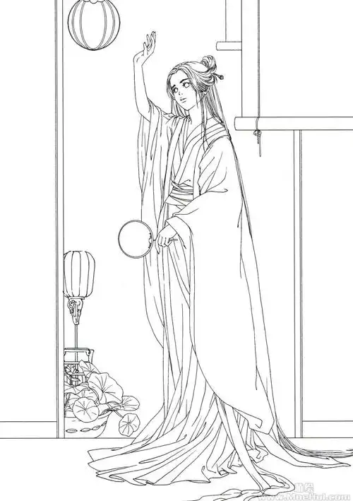 新手练习线稿古风线稿集iv52p