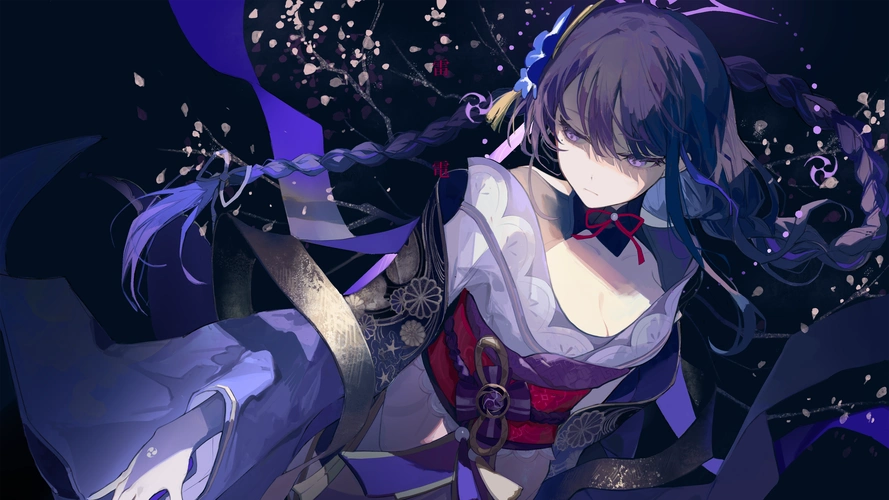 原神雷电将军图片桌面壁纸