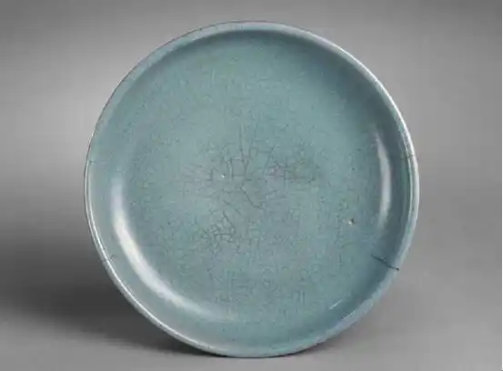 宋代汝窑盘 北京故宫博物院藏 冰裂纹石材,河南冰裂纹,河南冰裂纹石材