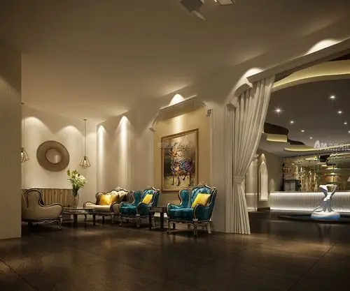 花涧堂高温瑜伽spa会所2460㎡轻奢风格装修案例