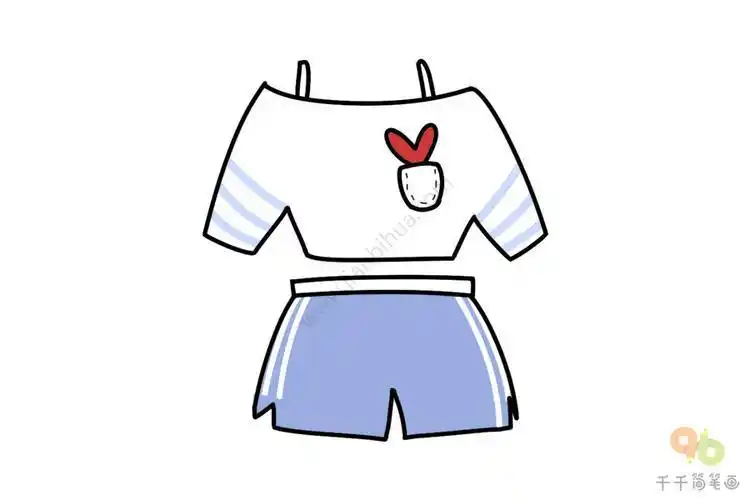 衣服卡通简笔画