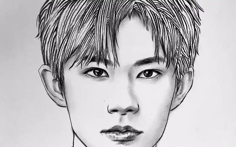 62分钟画的易烊千玺