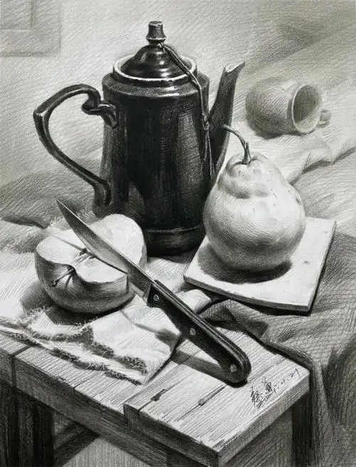 素描静物这样的静物组合你喜欢