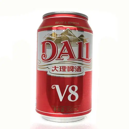 大理云南v8风花混装330ml24瓶啤酒风花雪月啤酒