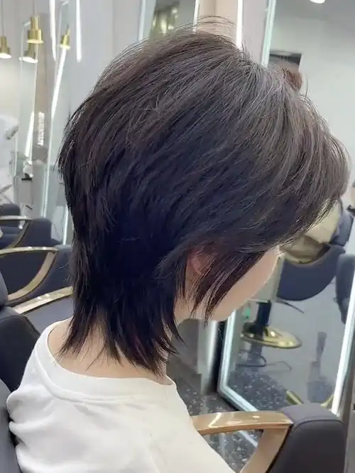 鲻鱼头狼尾发型