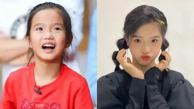 但现在来看,陈意涵的童年照和娃的一对比,这眉毛,这双眼皮,大卧蚕