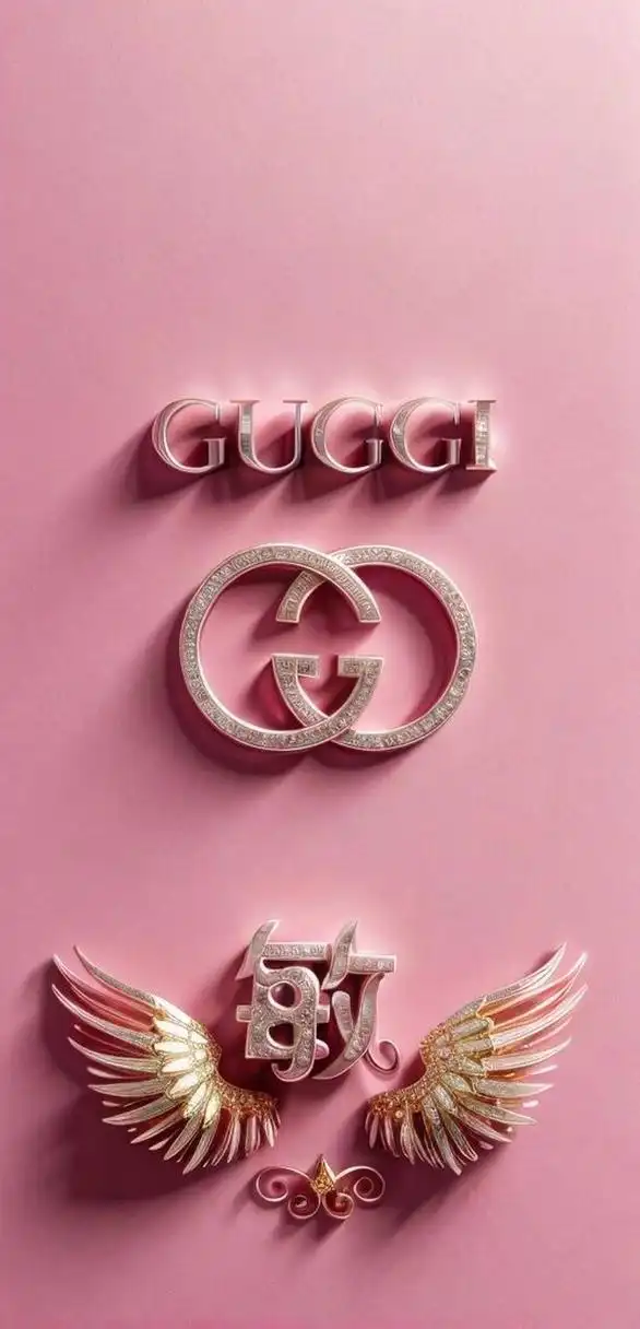 原创手机壁纸:粉粉的古驰壁纸