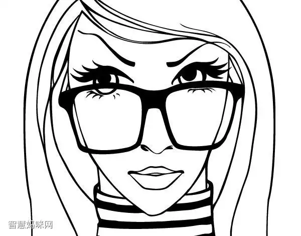 卡通设计师简笔画