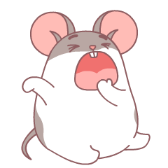 我要睡觉了 - 鼠你能 天真无邪小可爱 五颜六色发光体 - 斗图表情包