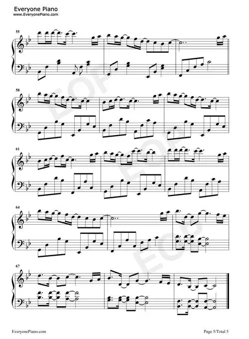 句号钢琴谱-邓紫棋5