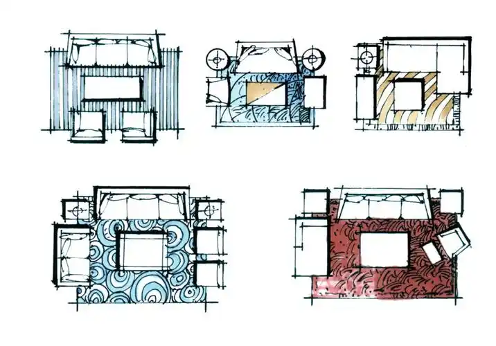 室内手绘平面图例训练