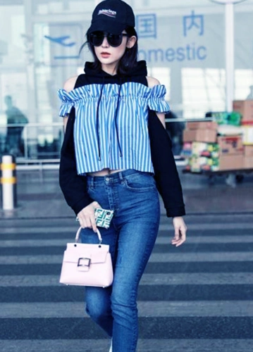 古力娜扎穿着牛仔裤,令人心醉,网友,美到犯规|牛仔裤|犯规|紧身_新浪