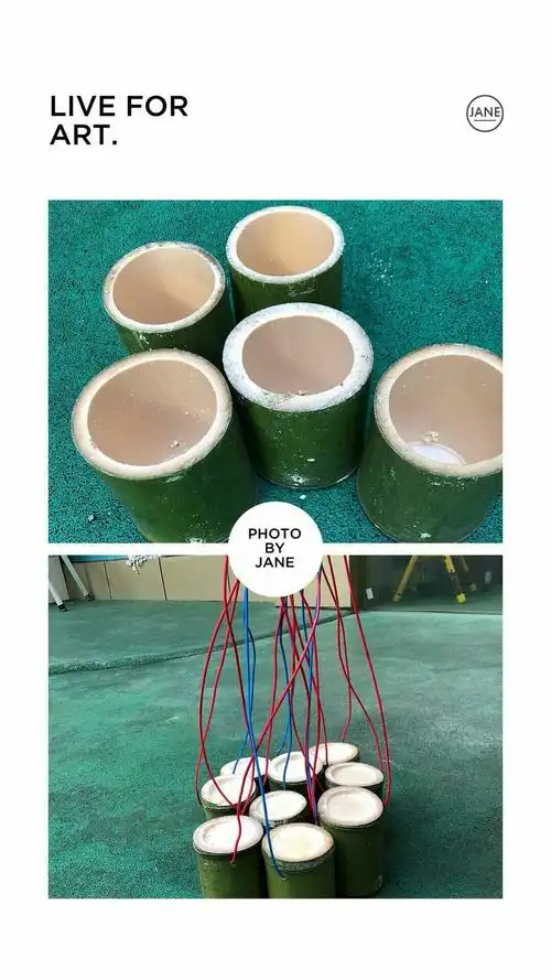 用竹筒做的高跷