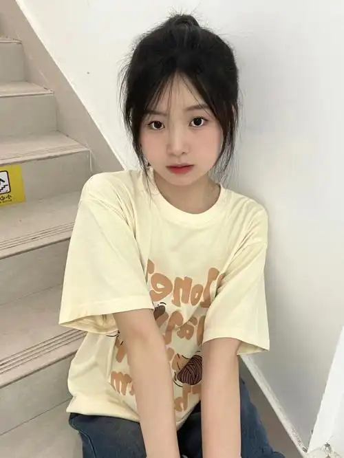 八字刘海77高马尾纯纯少女感