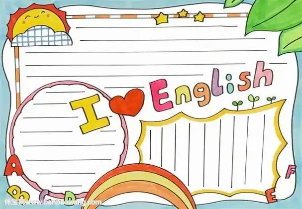 我们的节日英语手抄报图片goodmanners良好生活习惯的英语手抄报