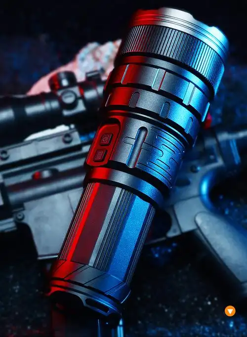 铭·久手电筒 白激光强光手电筒充电超亮户外远射大功率多功能镭射