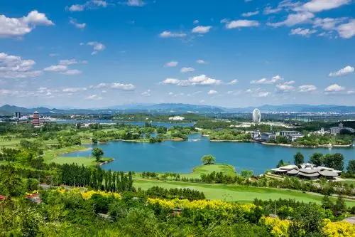 北京市怀柔区雁栖湖风光