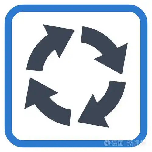 在框架中的循环矢量图标