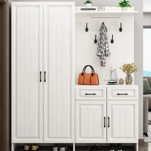 n%鞋柜家用门口超大容量玄关柜简约现代进门整体鞋柜一体靠墙门厅