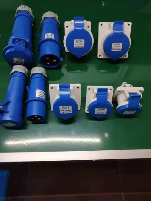 三嘉sanjia新一代防水工业插头连接器暗装直斜插座3p/16a/32a/63a