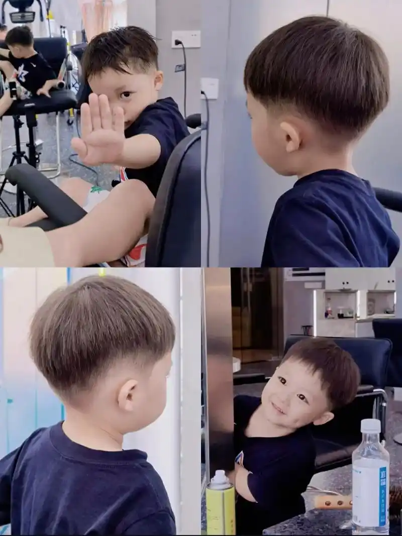 小男孩发型|清爽帅气～0打理也超好看.这次和我的宝藏美女托尼 - 抖音