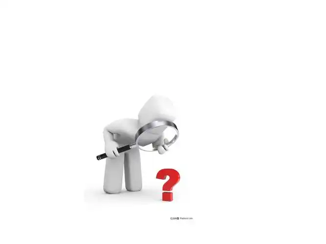 32张精美商务3d小人问号类系列ppt素材图片