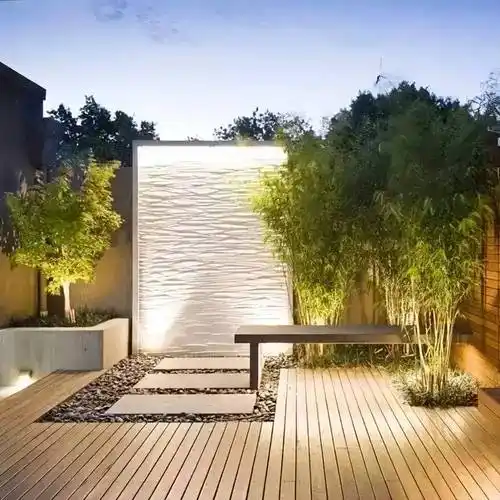 创意水景墙,就一个字"美"_花园里_网络_文旅