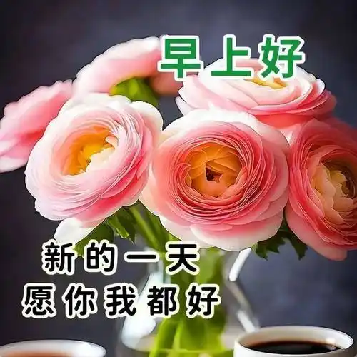 今日最新版早上好祝福图片大全-健康幸福,笑盈盈