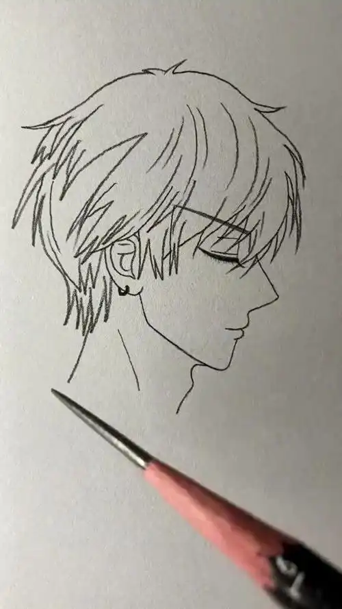 给你画个动漫版的男朋友,是不是超级的帅气啊