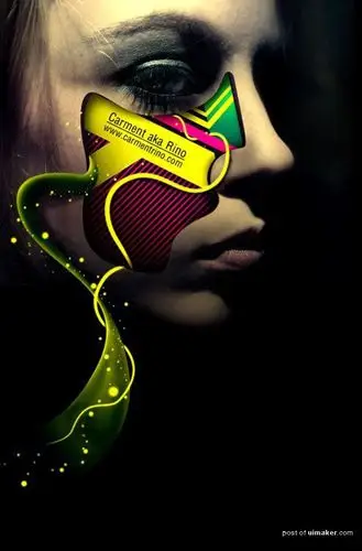 印度尼西亚设计师个性美女创意插画