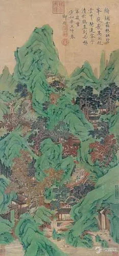 南宋四大家刘松年画选四景山水图百幅中国名画