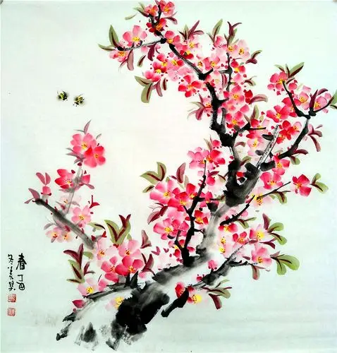 女画家赵美琴桃花集