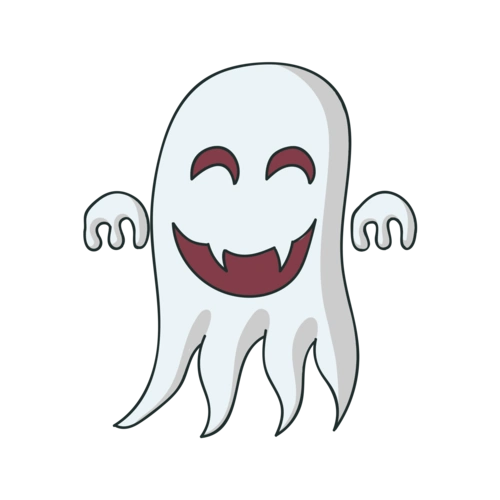 卡通恐怖万圣节幽灵素材图片