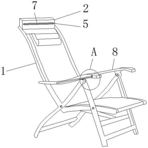 一种可遮阳的方便收纳的多功能折叠躺椅的制作方法