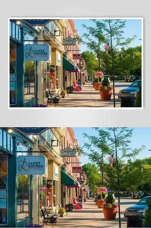 高清欧美街道小镇