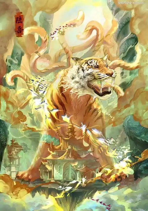 原创上古神话中的九大神虎长着大翅膀的穷奇上榜你知道几个