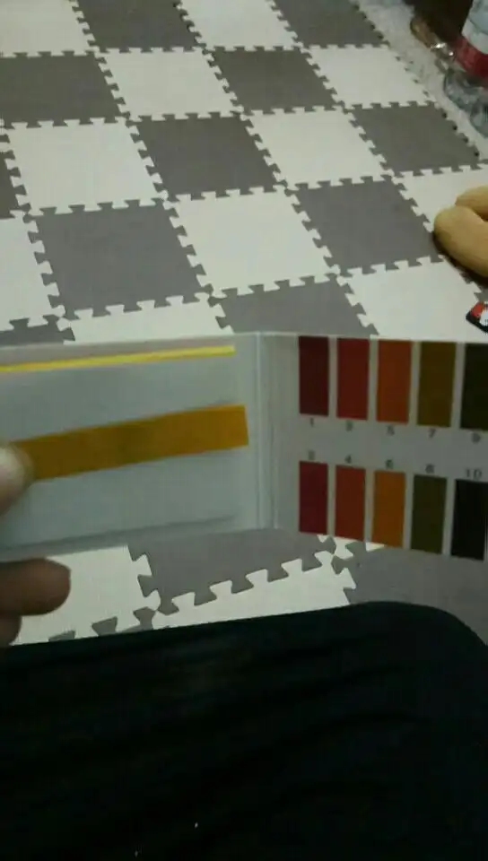 帮我看看是不是羊水破了 有点变绿,试纸应该多少才是羊水啊