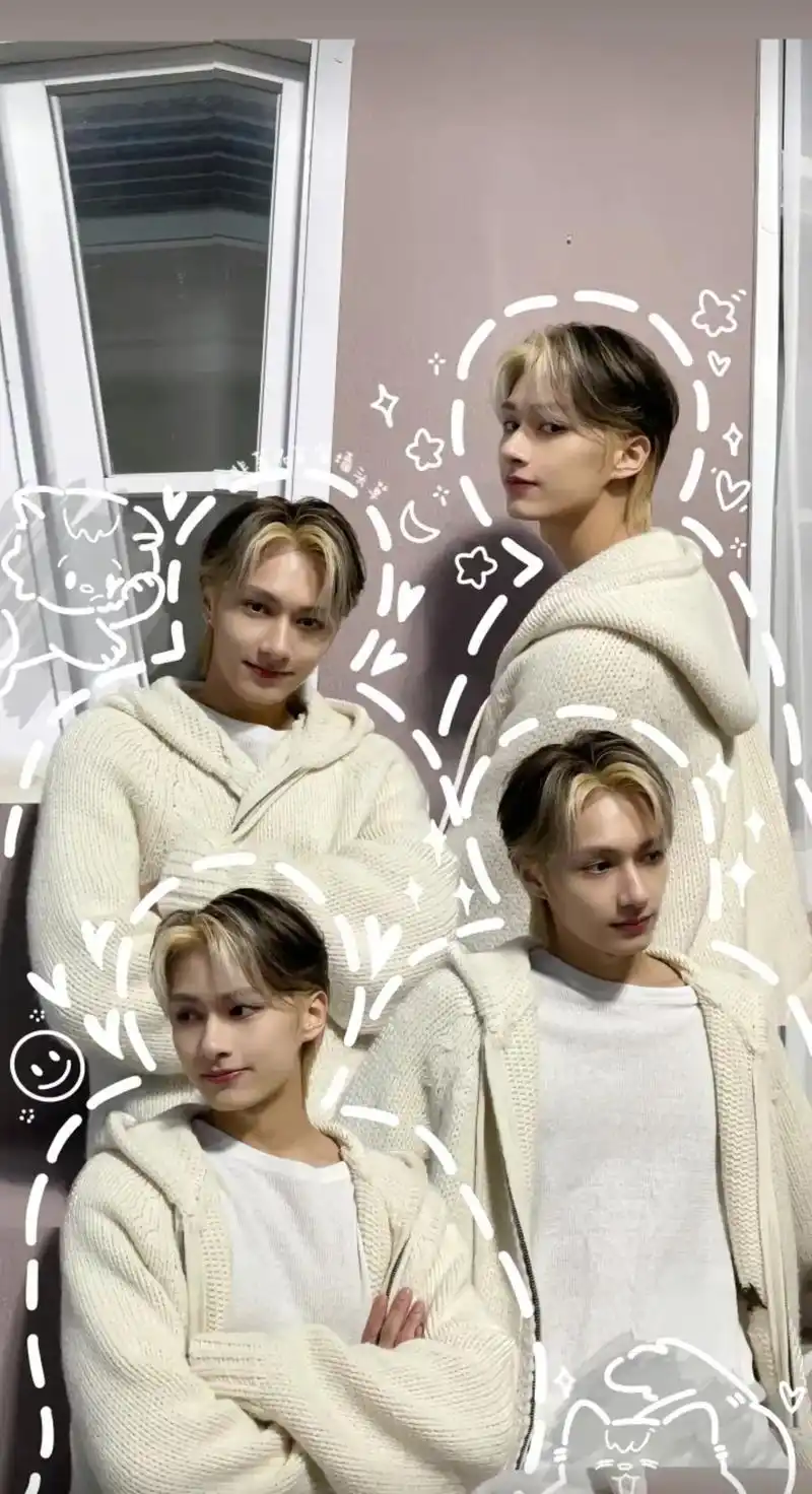 拼贴壁纸第④弹 次国"猫猫"#seventeen #文俊辉 - 抖音