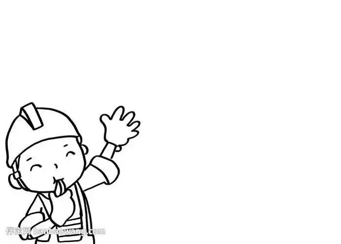 钢铁工人简笔画手抄报手抄报简单又好看