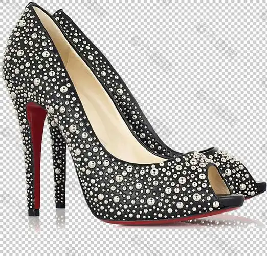 镶钻的高跟鞋免抠png透明图层素材设计元素素材免费下载(图片编号:895