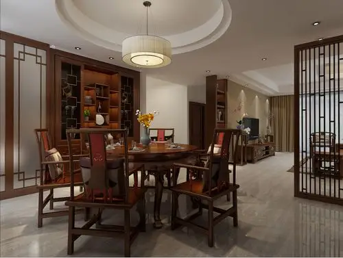 中房翡翠湾268㎡中式风格