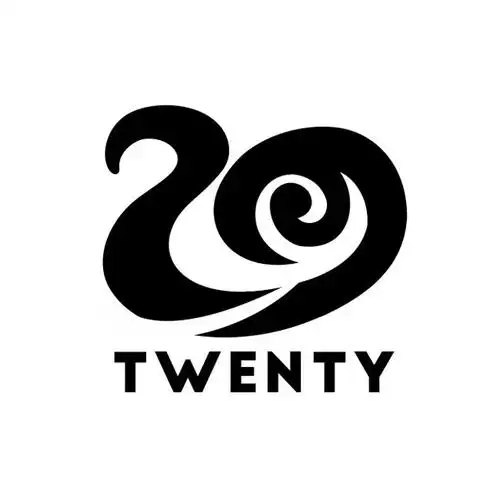 20班 twenty 简约个性班徽图案设计