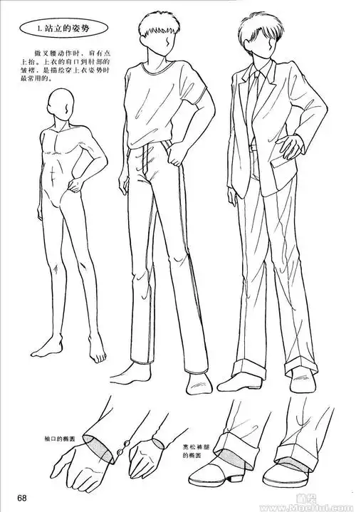 漫画教程卡通漫画绘画技法男孩子的画法131p