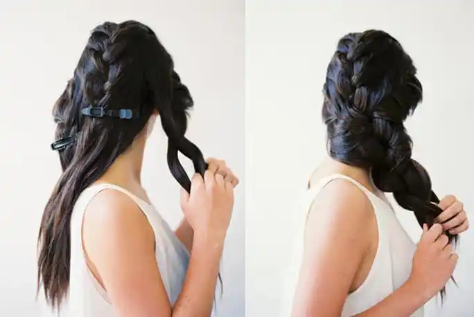 森系女神范小清新麻花辫