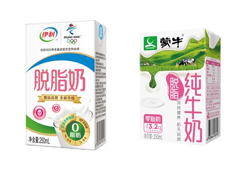 高钙伊利蒙牛纯牛奶低脂脱脂250ml24盒酸奶