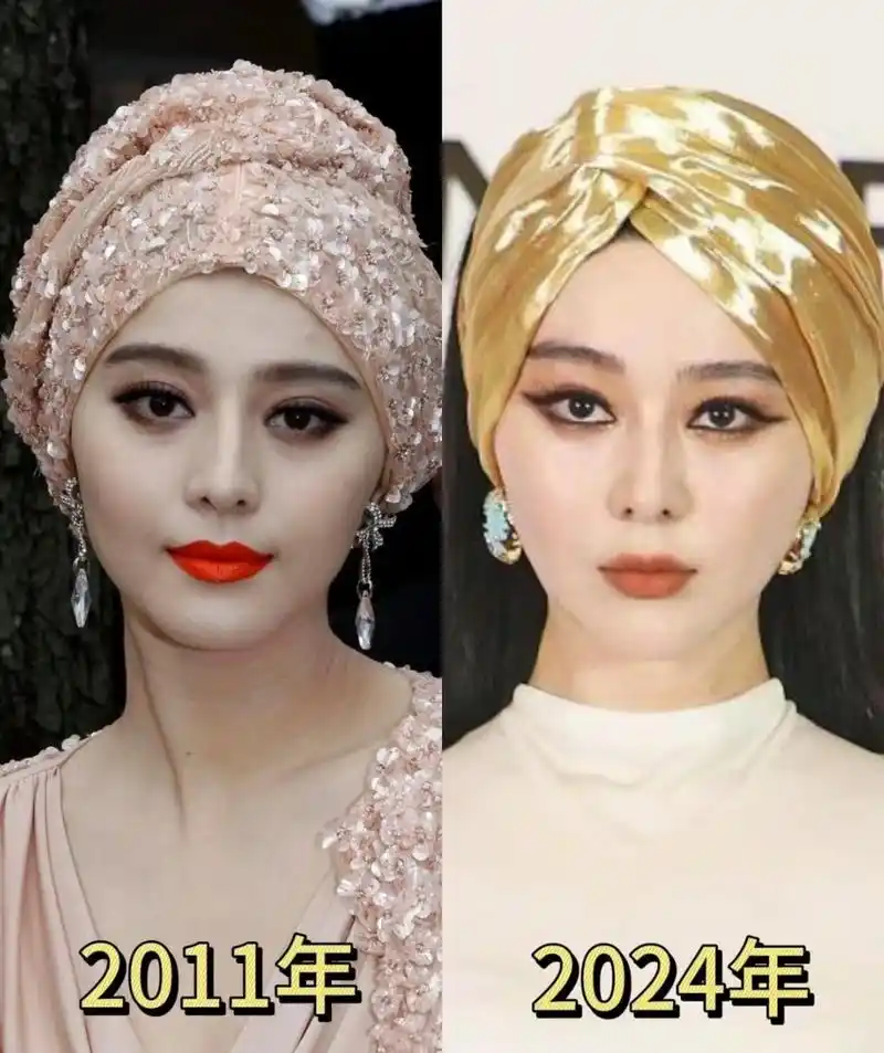 范冰冰 相隔13年的对比图 看看有哪些不一样.