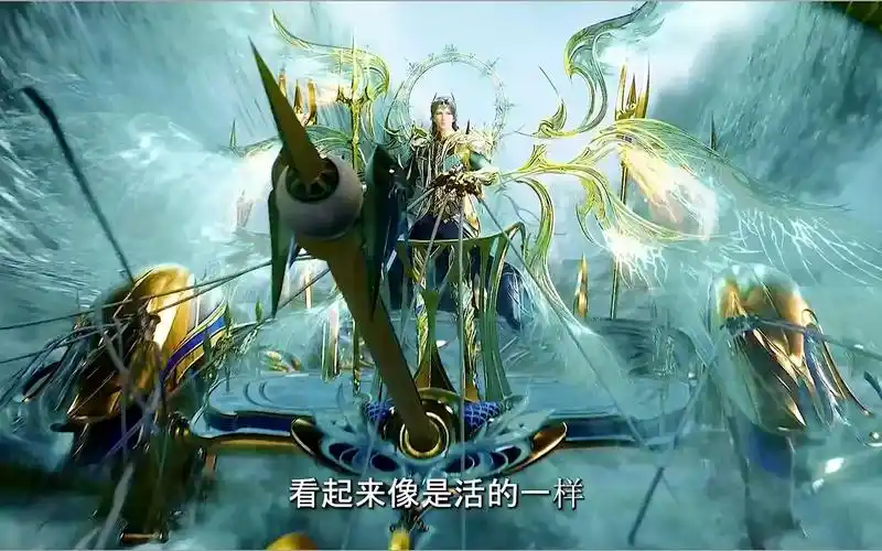 斗罗大陆:唐三海神造型放出,架着龙冕背后海神八翼帅气无比