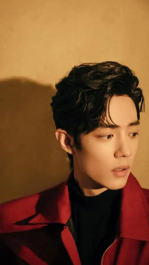 肖战夹克衫时尚酷炫写真