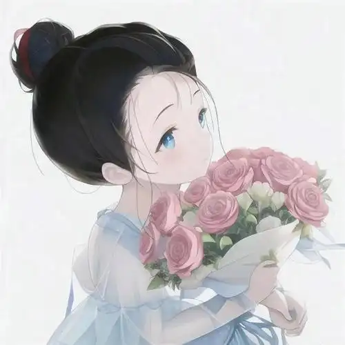 抱花花头像是如花一般绚烂的少女心,花仙女头像是如仙子般纯洁的少女