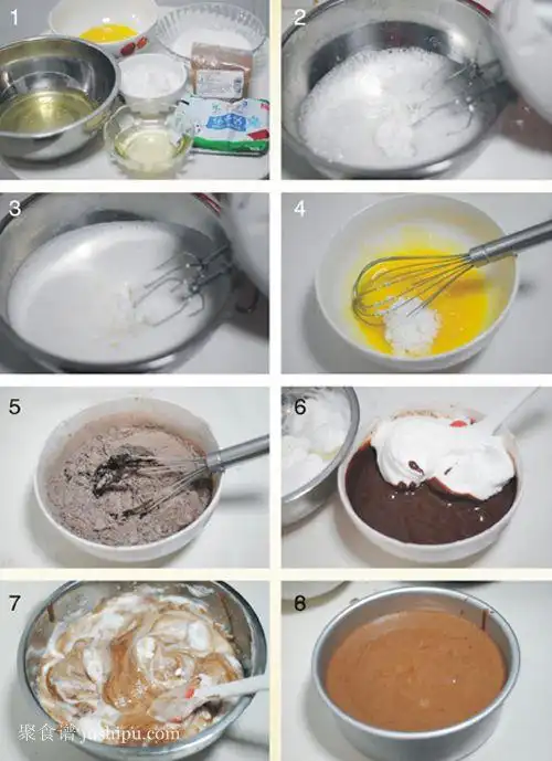 自制家庭蛋糕 黑森林蛋糕的做法 jushipu.com